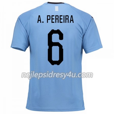 Fotbalový Dres Uruguay A.Pereira 6 Domácí MS 2018